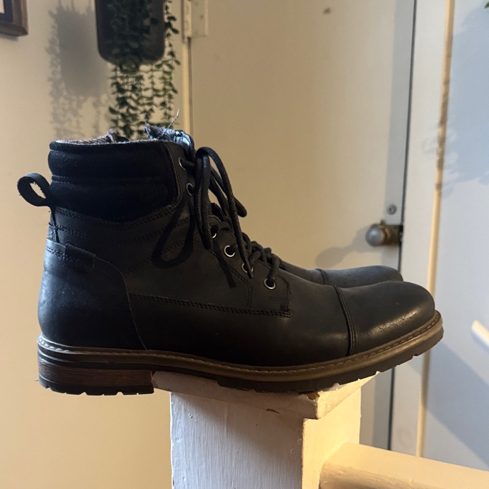 Men's Classic Black Leather Boots
